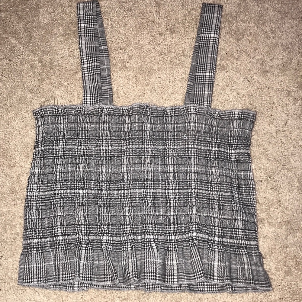 Kendal and Kylie Plaid tank top